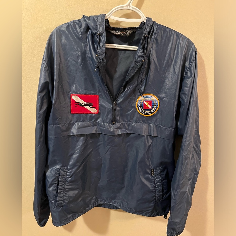 RARE! NAUI certification suba diving rain jacket